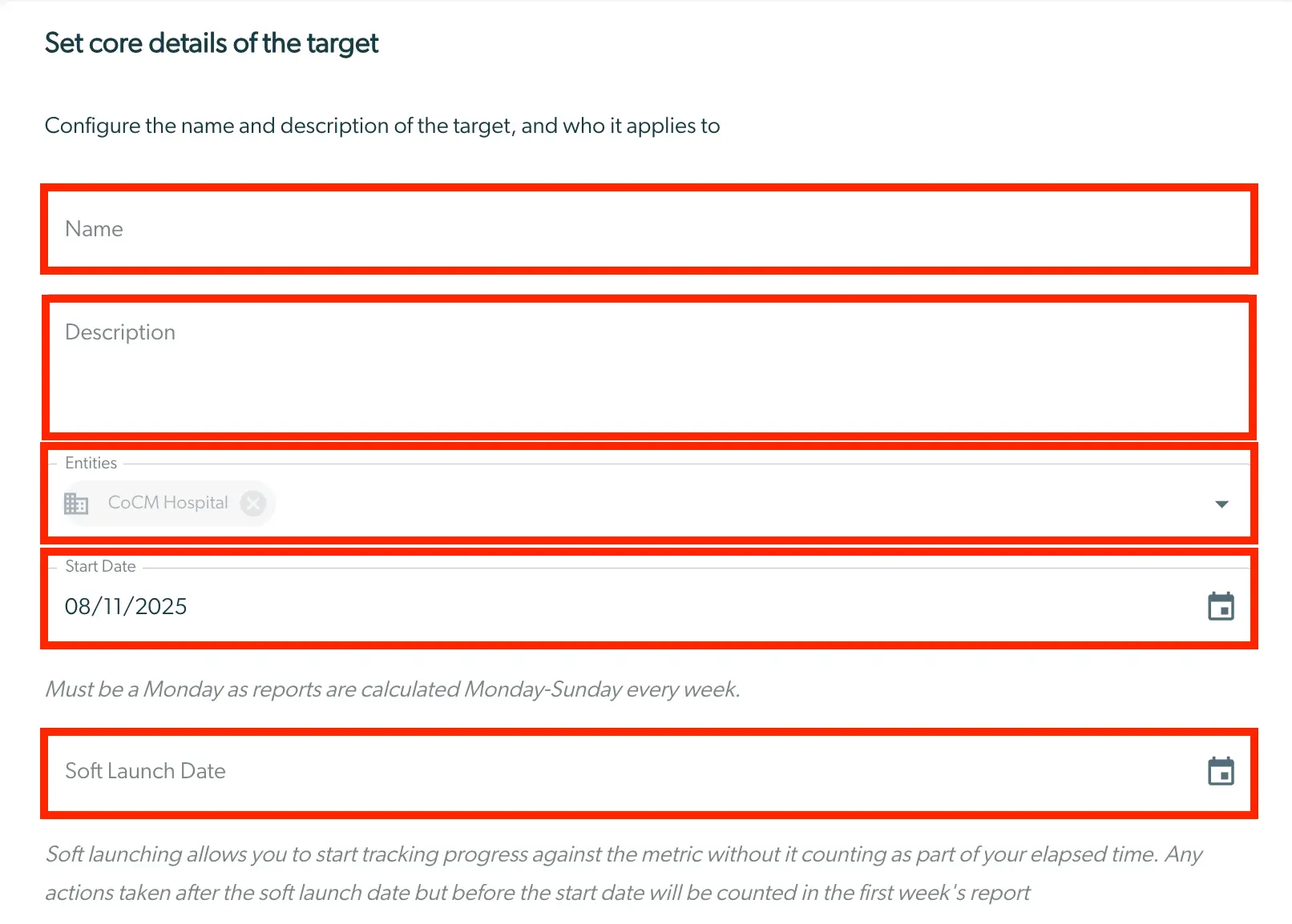Mirah Collaborative Care - Set core details of the target page