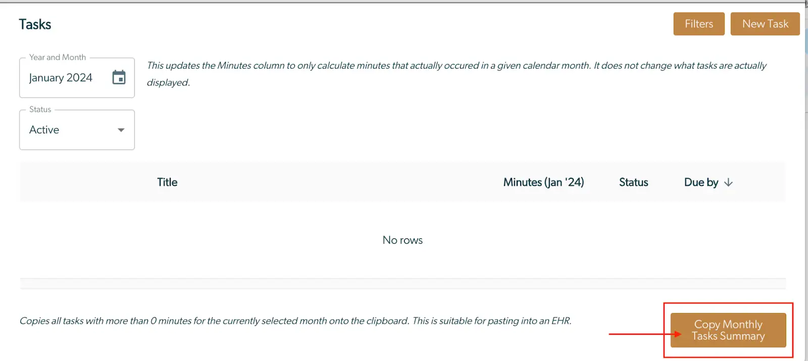 Tasks - Monthly Documentation of Time and Tasks for January 2024
