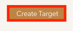 Create Target button in Mirah Collaborative Care platform for setting up implementation targets.