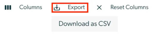 Mirah Collaborative Care Billing Insights Export Options