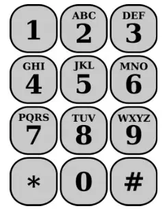 Mirah Collaborative Care tablet numeric keypad layout for configuring tablets.